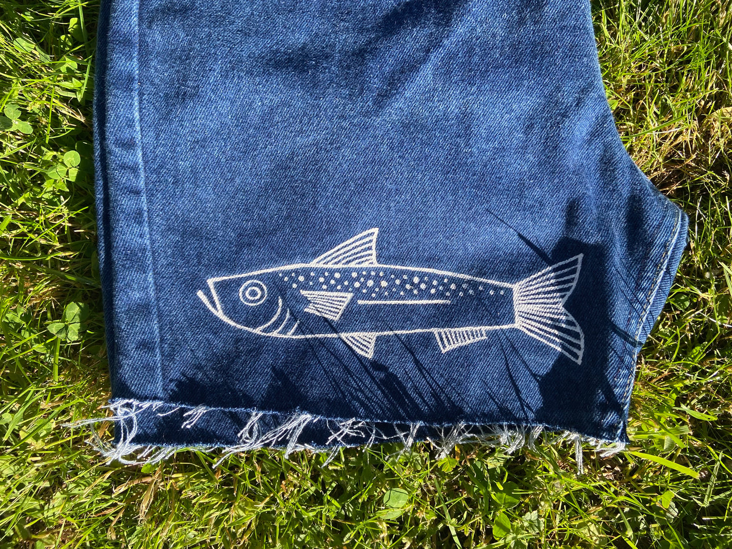 Funky Up-cycled Vintage Cutoff Shorts