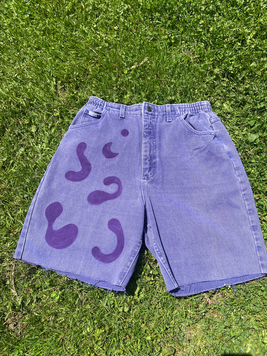 Funky Up-cycled High Waisted Vintage Cutoff Shorts