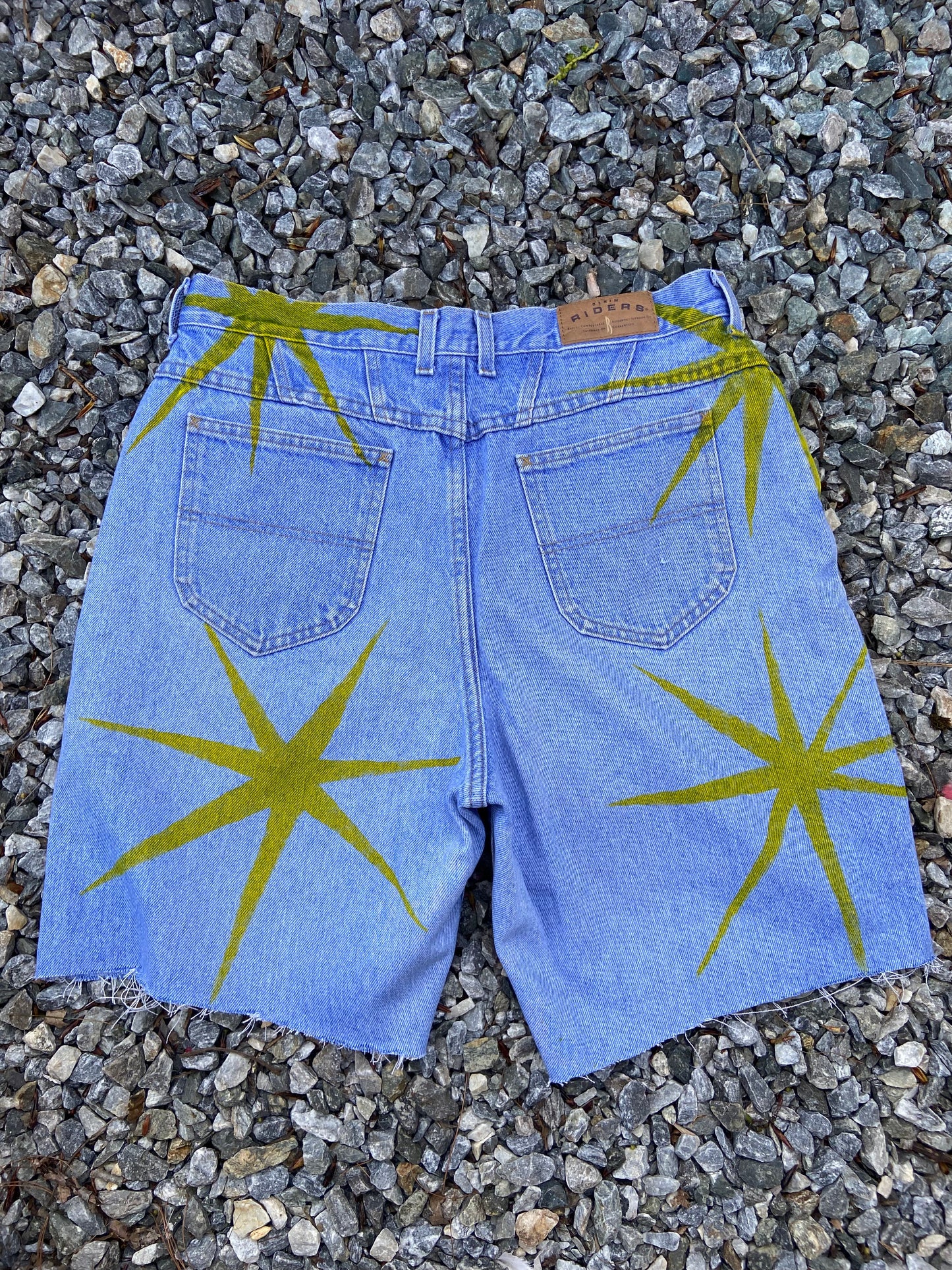 Funky Up-cycled High Waisted Vintage Cutoff Shorts