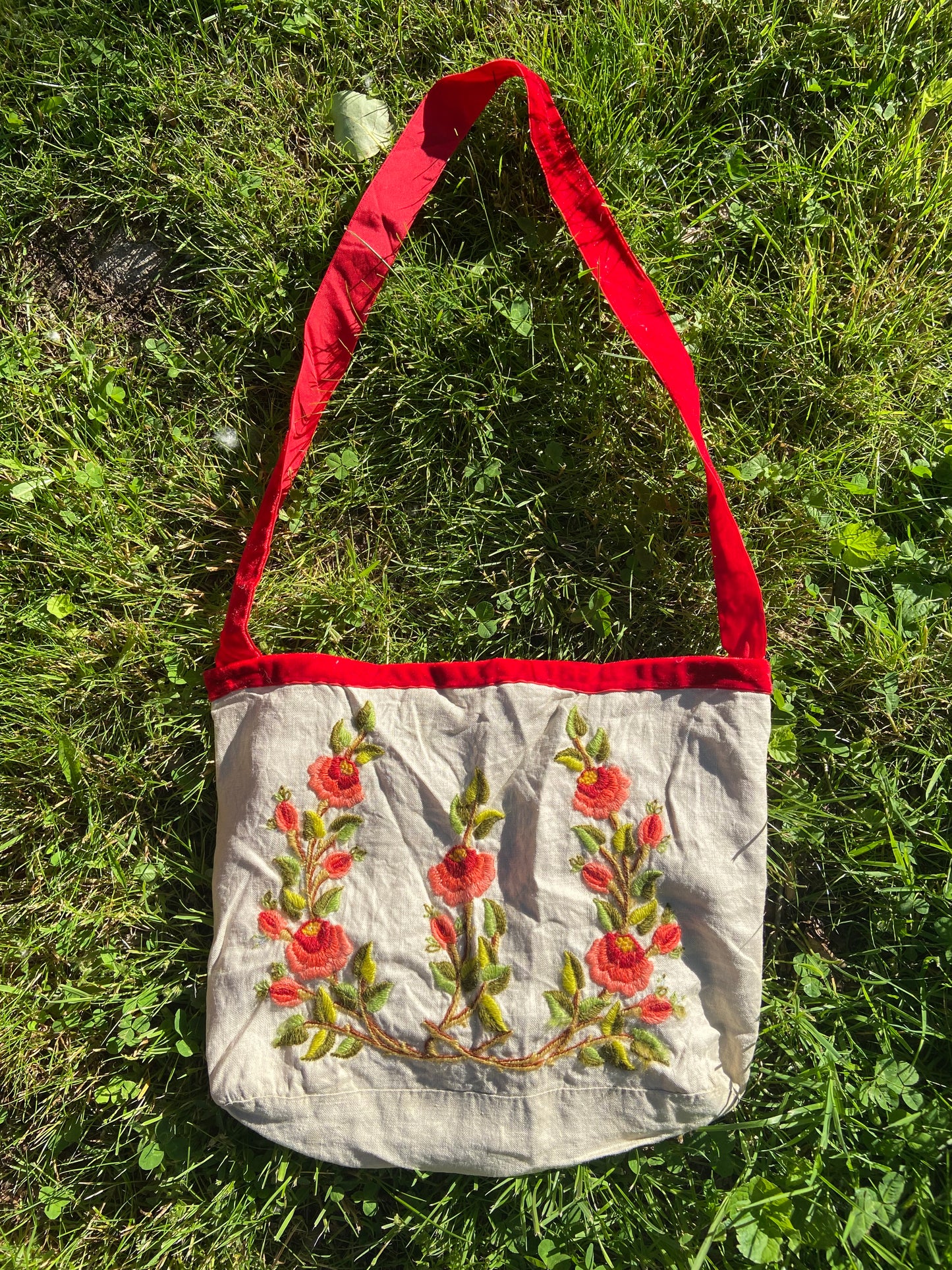 Velvet Flower Bag