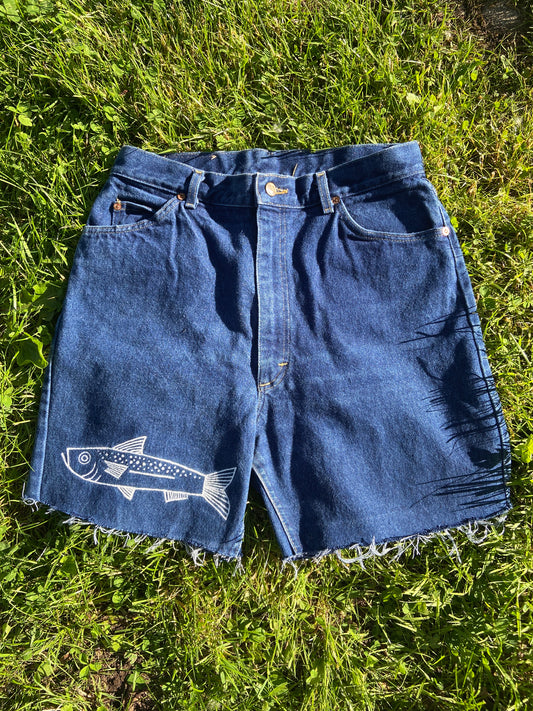 Funky Up-cycled Vintage Cutoff Shorts