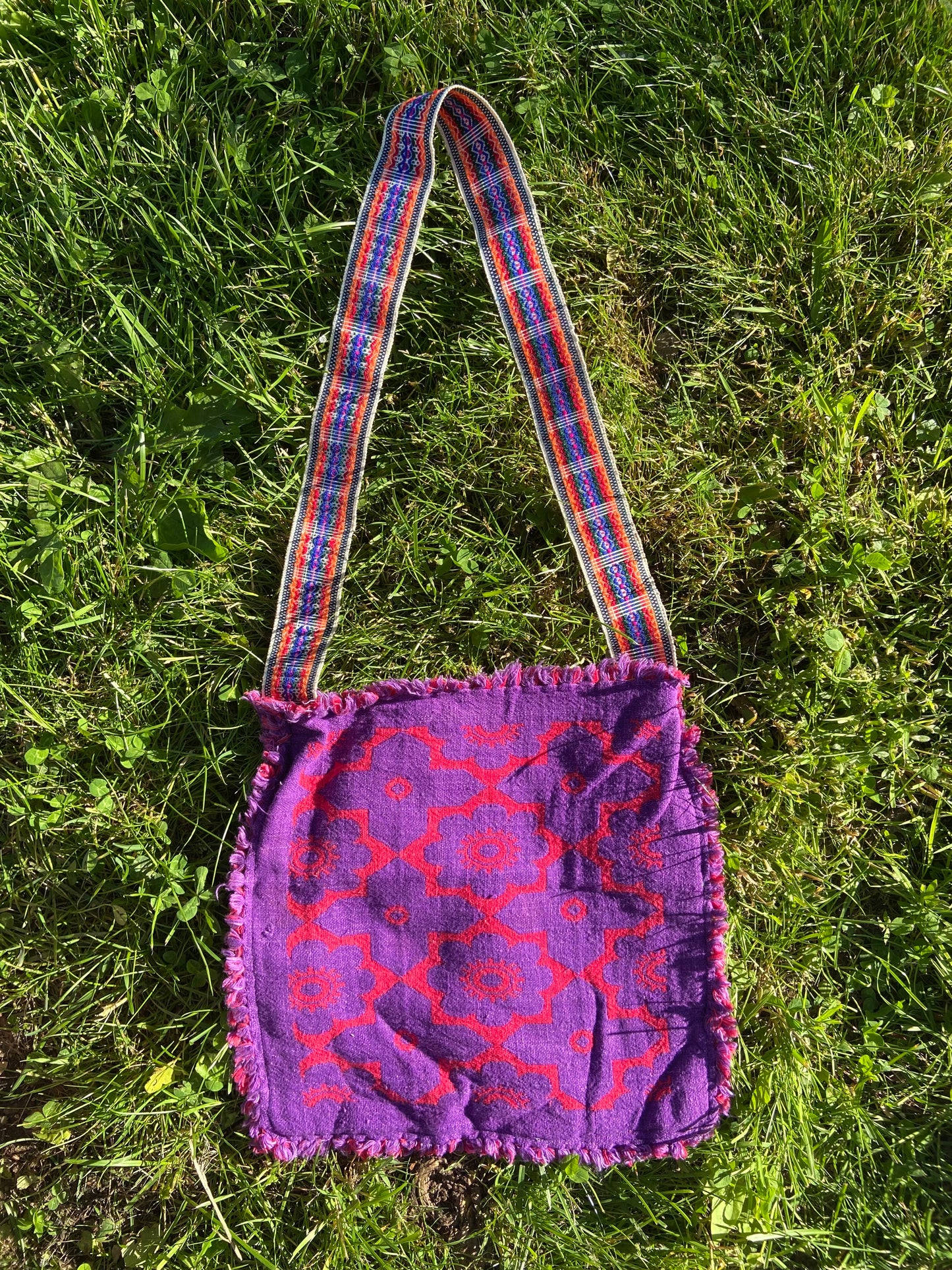 Retro Rainbow Shoulder Bag